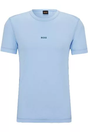 HUGO BOSS Homem T-shirts & Manga Curta - T-shirt em jersey de algodão com efeito desbotado pelo sol
