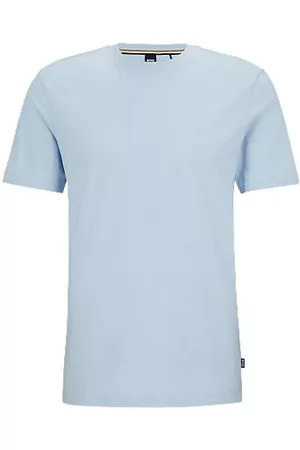 HUGO BOSS Homem T-shirts & Manga Curta - T-shirt de ajuste regular com logótipo em jersey de algodão