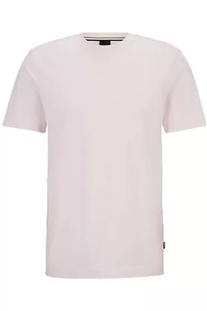 HUGO BOSS Homem T-shirts & Manga Curta - T-shirt de ajuste regular com logótipo em jersey de algodão