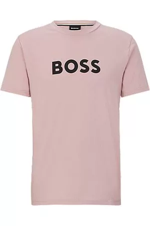 HUGO BOSS Homem T-shirts & Manga Curta - T-shirt em algodão orgânico com logótipo contrastante