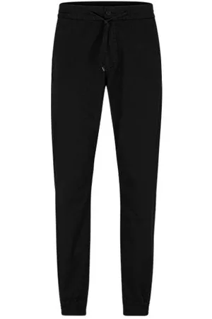HUGO BOSS Homem Calças Chino - Calças de ajuste slim com punhos em gabardina de algodão elástica