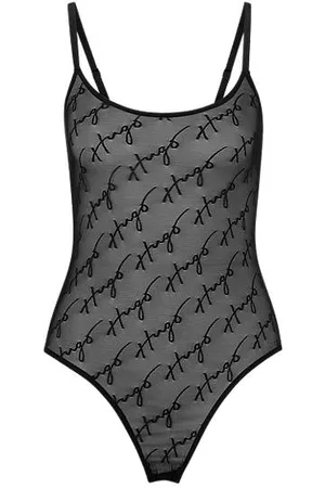 HUGO BOSS Mulher Bodies interiores - Body de renda e logótipos manuscritos integrais