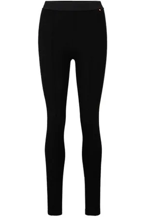HUGO BOSS Calças de ajuste extra-slim em jersey elástico