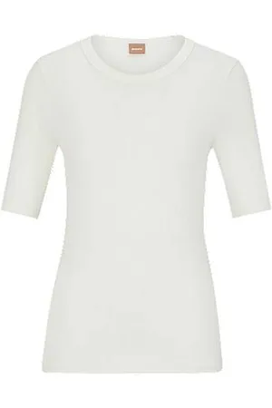 HUGO BOSS T-shirt de ajuste slim em mistura de algodão modal