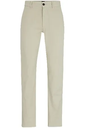 HUGO BOSS Chinos de ajuste slim em cetim de algodão elástico