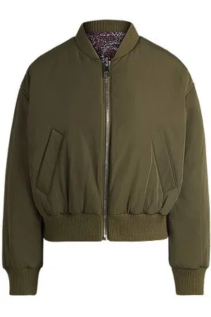 HUGO BOSS Casaco estilo bomber reversível com acabamento repelente à água