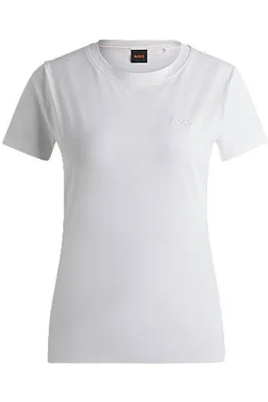 HUGO BOSS T-shirt de algodão de ajuste slim com logótipo tonal