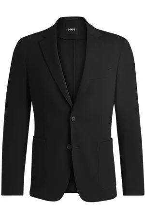 HUGO BOSS Casaco de ajuste slim em tecido elástico lavável