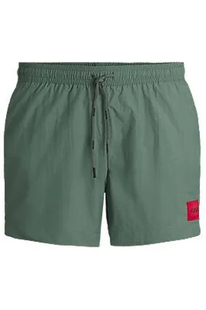 HUGO BOSS Calções de banho de secagem rápida com etiqueta do logótipo