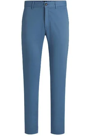 HUGO BOSS Chinos de ajuste slim em cetim de algodão elástico
