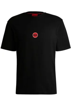 HUGO BOSS T-shirt de algodão com logótipos de corrida