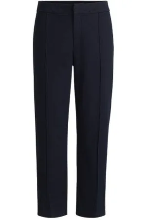 HUGO BOSS Chinos de ajuste afunilado em cetim de algodão elástico