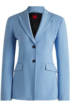 HUGO BOSS Blazer de ajuste slim com botões contrastantes