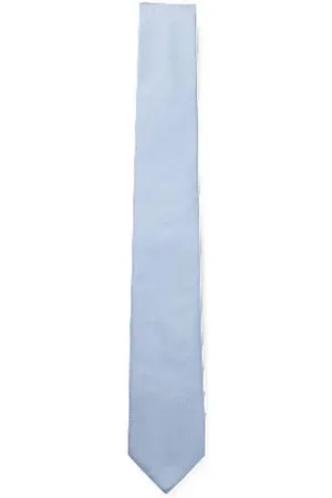 HUGO BOSS Gravata jacquard de seda com micropadrão