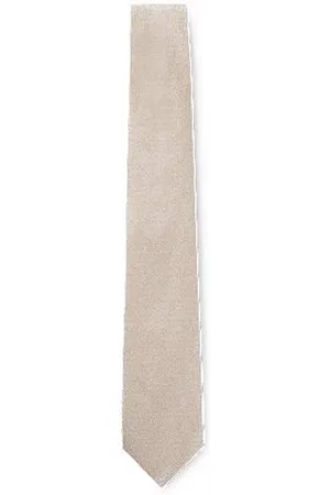 HUGO BOSS Gravata de seda com estrutura jacquard