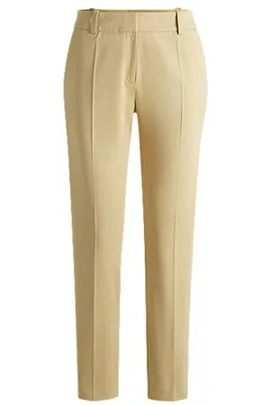 HUGO BOSS Calças recortadas de ajuste slim com bainhas internas com fecho