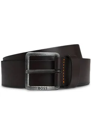 HUGO BOSS Cinto em pele com fivela com logótipo