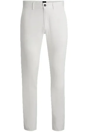 HUGO BOSS Chinos de ajuste slim em cetim de algodão elástico