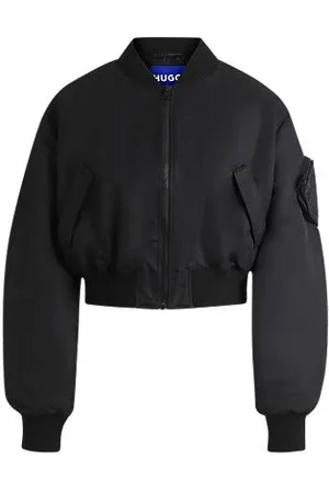 HUGO BOSS Casaco estilo bomber repelente à água com bolso Happy