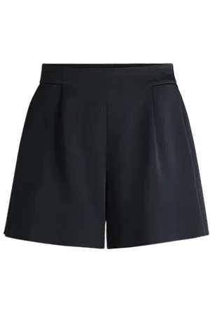 HUGO BOSS Calções de ajuste descontraído com pregas frontais