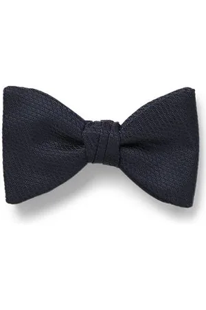 HUGO BOSS Laço de gravata de mistura de seda com padrão jacquard