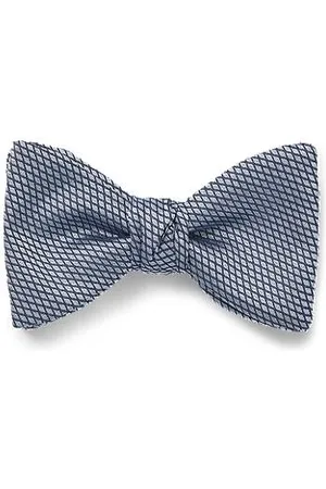 HUGO BOSS Laço de gravata de mistura de seda com padrão jacquard