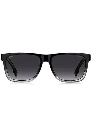 HUGO BOSS Óculos escuros com logótipo gravado em acetato preto degradé