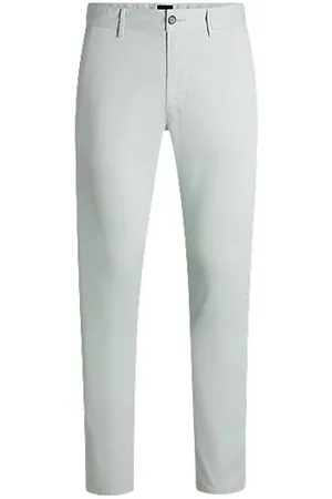 HUGO BOSS Chinos de ajuste slim em cetim de algodão elástico
