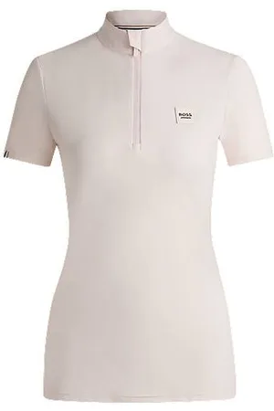 HUGO BOSS Camisa de espetáculo equestre em tecido elástico canelado