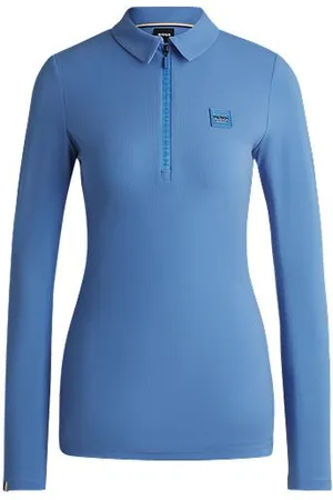 HUGO BOSS Camisa de treino equestre em piqué elástico
