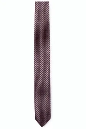 HUGO BOSS Gravata formal com padrão moderno