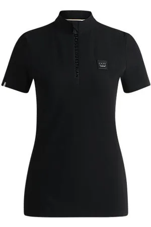 HUGO BOSS Camisa de espetáculo equestre em tecido elástico canelado