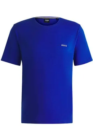 HUGO BOSS T-shirt de ajuste regular em algodão elástico com logótipo bordado