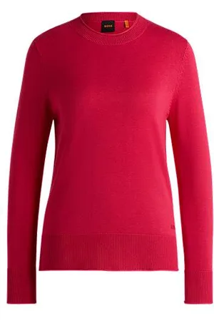 HUGO BOSS Camisola de malha com bordas enroladas