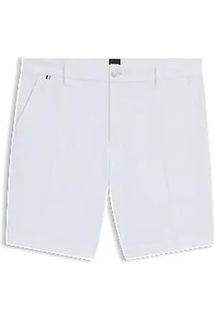 HUGO BOSS Calções de ajuste slim em algodão elástico estruturado