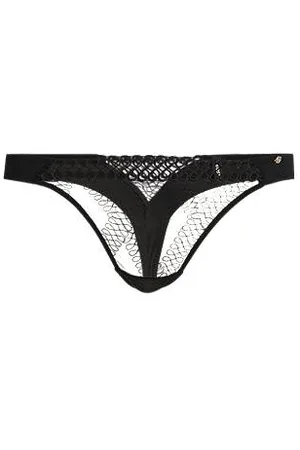 HUGO BOSS Tanga com detalhes de ilhós com rebordo de monograma Double B