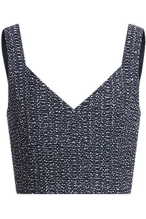 HUGO BOSS Top em tweed de crochet de dois tons