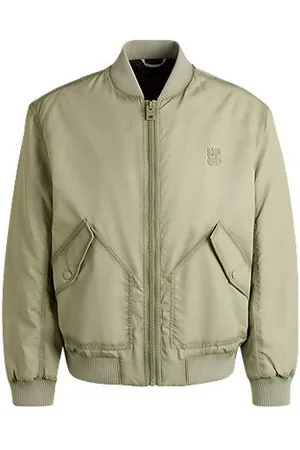 HUGO BOSS Casaco estilo bomber almofadado com emblema com logótipo