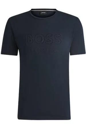 HUGO BOSS T-shirt equestre em algodão elástico com logótipo bordado