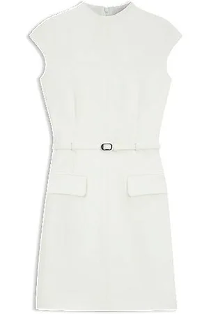 HUGO BOSS Vestido elegante com bolsos e detalhes no cinto