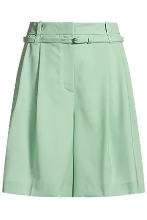 HUGO BOSS Culottes de ajuste regular em lã virgem