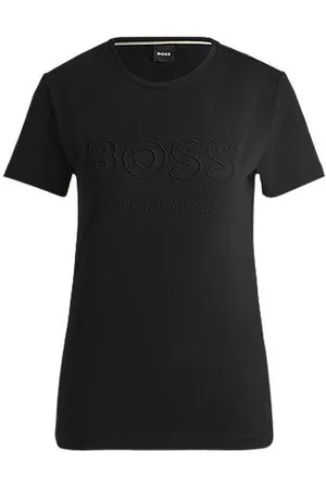 HUGO BOSS T-shirt equestre em algodão elástico com logótipo bordado
