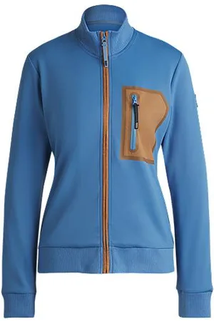 HUGO BOSS Cardigan equestre com bolso no peito com fecho