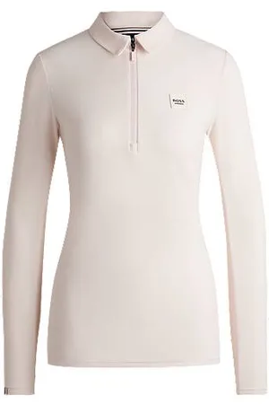 HUGO BOSS Camisa de treino equestre em piqué elástico
