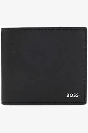 HUGO BOSS Carteira dobrada com detalhes de assinatura