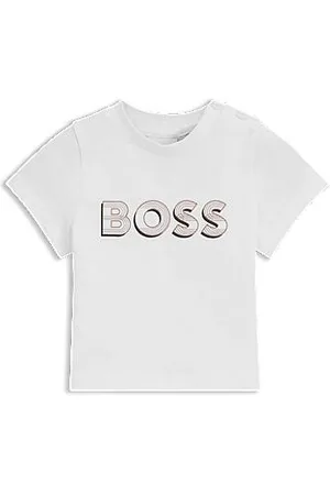 HUGO BOSS T-shirt para bebé em algodão elástico com motivo artístico com logótipo