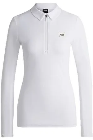 HUGO BOSS Camisa de treino equestre em piqué elástico