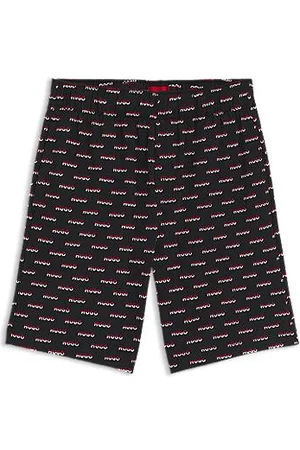 HUGO BOSS Calções de pijama com logótipo em jersey de algodão elástico