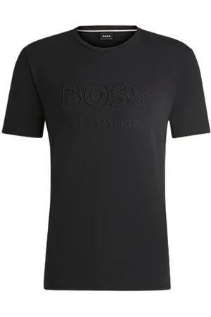 HUGO BOSS T-shirt equestre em algodão elástico com logótipo bordado