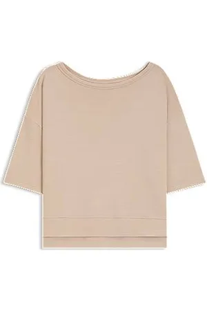 HUGO BOSS Camisola canelada com rachas laterais